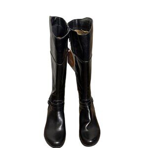 Natural Soul All-Thru Comfort Wide Calf Black Knee-High Boots 6.5M